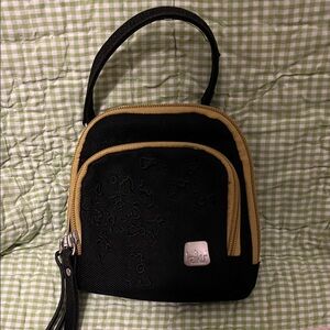 Haiku Black and Gold Mini Bag